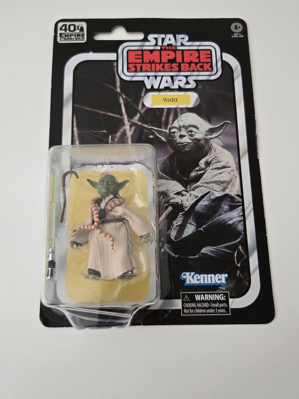 Star Wars Yoda Action Figure with Beige Robe and Green Figure
